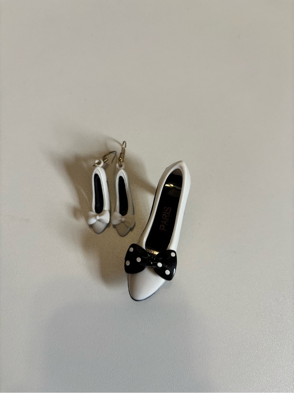 Paris pin and earrings